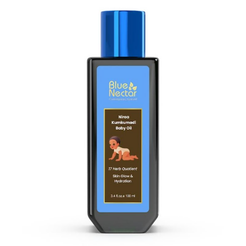 Blue Nectar Baby Oil with Pure Kumkumadi Oil | Grocsy