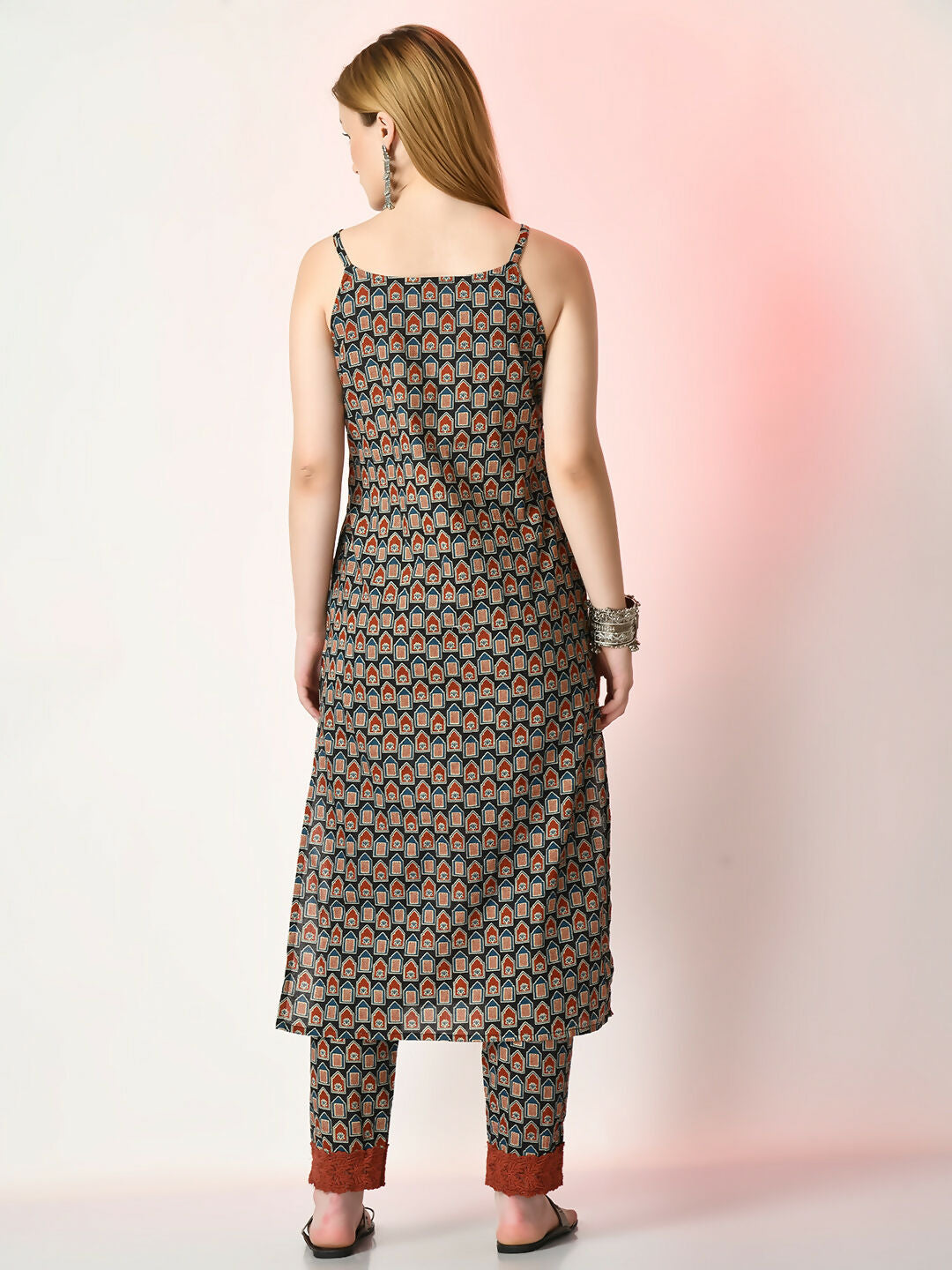 Myshka Women's Multi Printed Kurta With Trousers | Grocsy