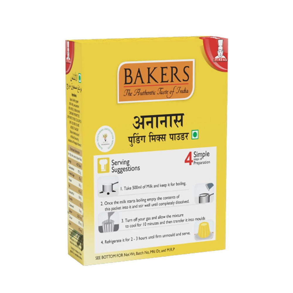 BAKERS Instant Pudding Mix - Pineapple Flavor | Grocsy