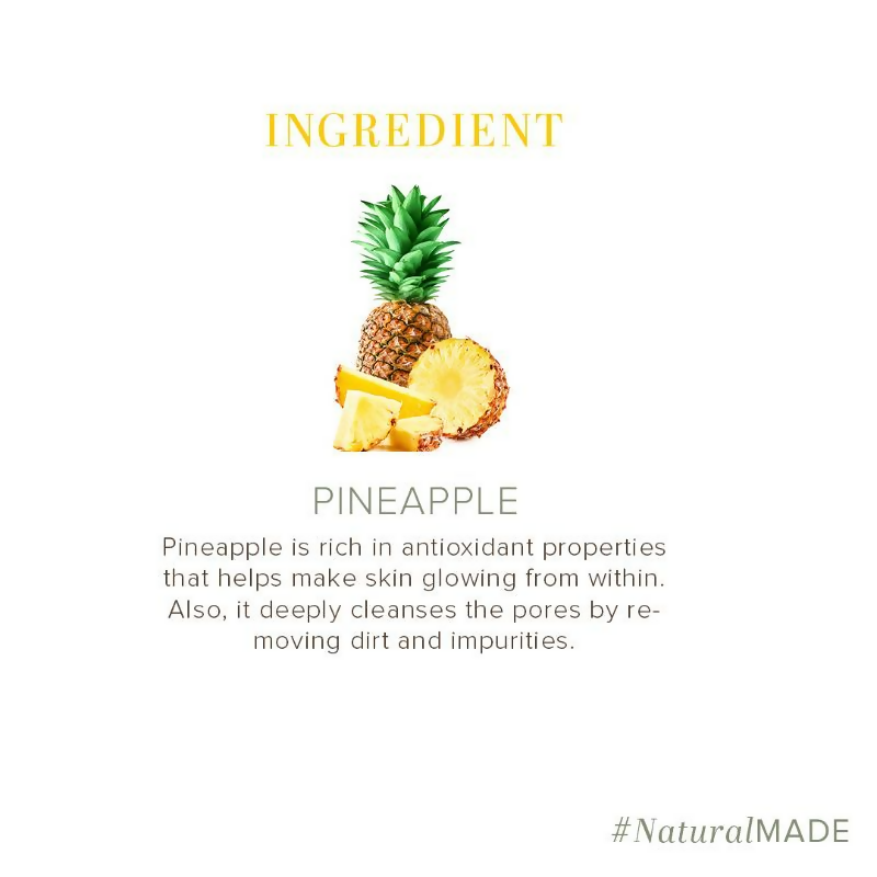 Khadi Natural Pineapple Handmade Soap | Grocsy