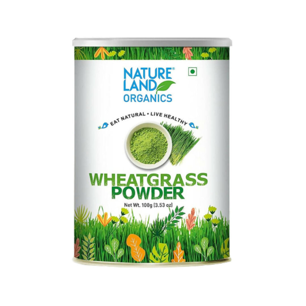 Nature Land Organics Wheat Grass Powder | Grocsy