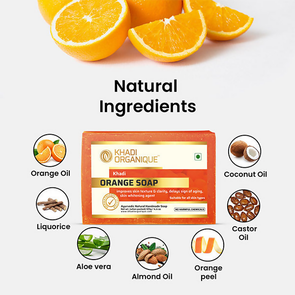 Khadi Organique Orange Soap | Grocsy