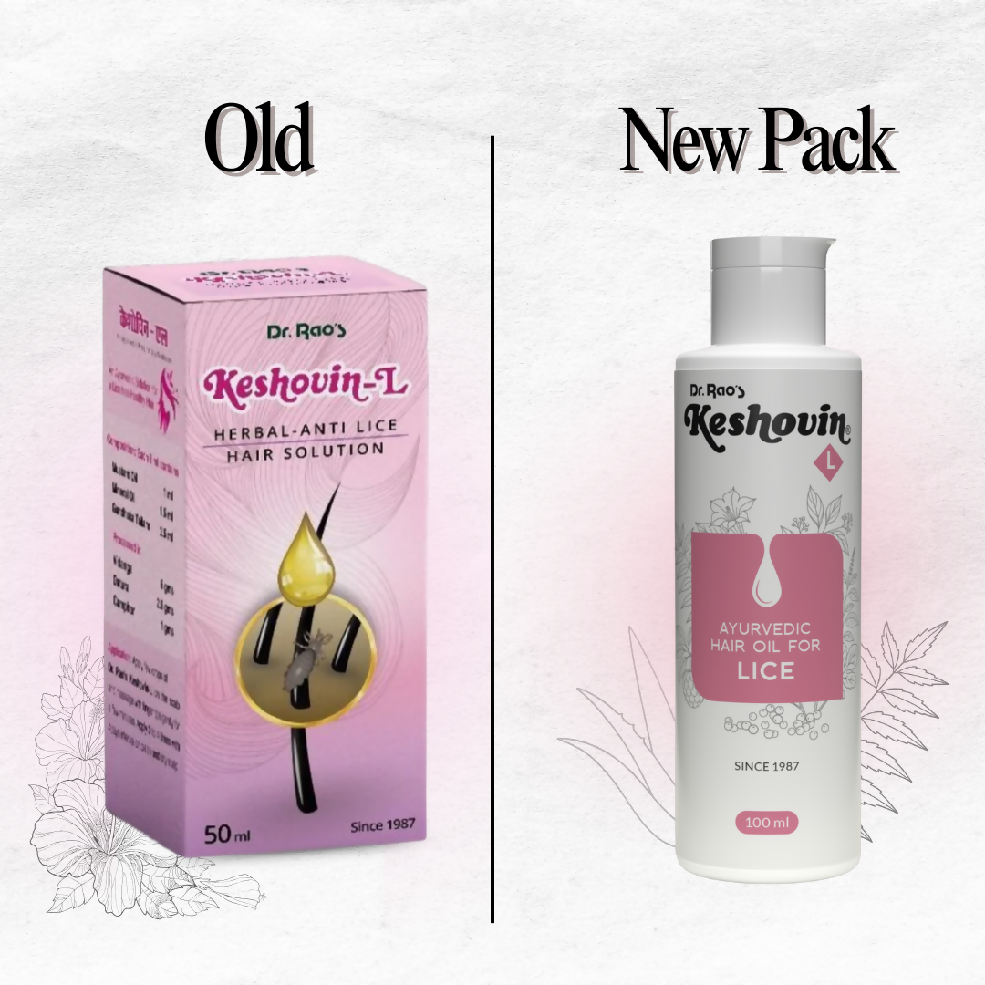 Dr. Rao's Keshovin -L Herbal Anti Lice Hair Oil | Grocsy