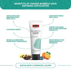 Swisse Skincare Bamboo Skin Refining Exfoliator With Witch Hazel & Rice Bran Water | Grocsy