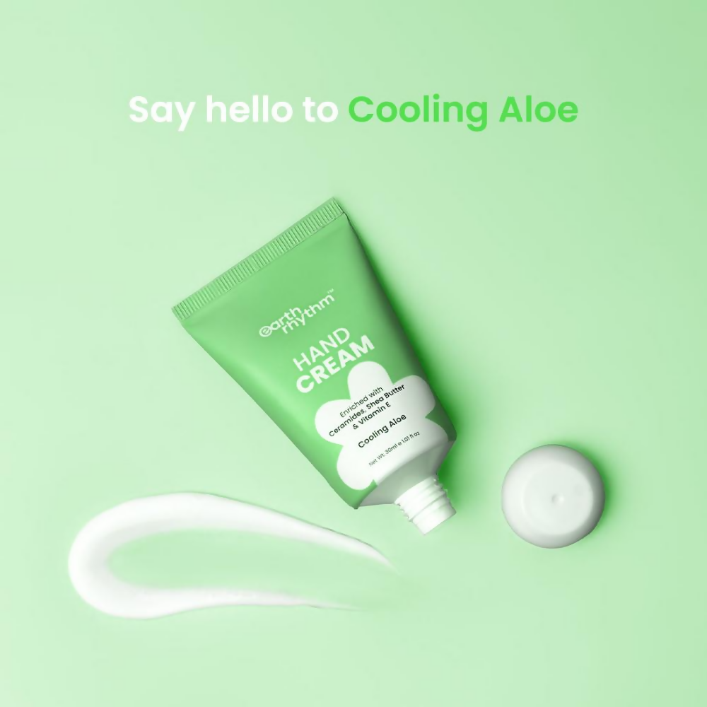 Earth Rhythm Cooling Aloe Hand Cream Enriched with Ceramide | Grocsy