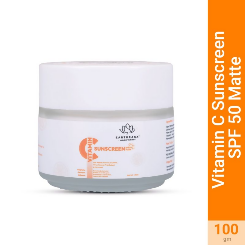 Earthraga Vitamin C Sunscreen SPF 50 Matte | Grocsy