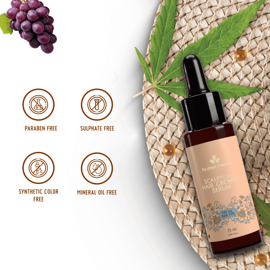 Avimee Herbal Keshpallav Hair Oil And Scalptone Hair Growth Serum Combo | Grocsy