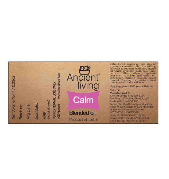 Ancient Living Calm Blended Oil | Grocsy