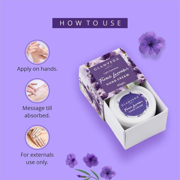 Glamveda Intense Hydration French Lavender Hand Cream | Grocsy