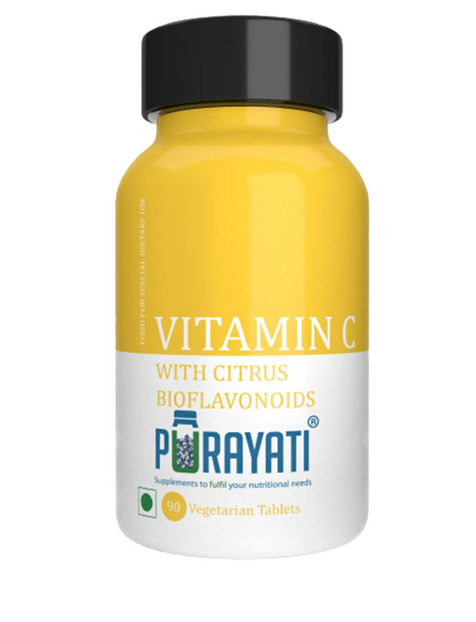 Purayati Vitamin C with Citrus Bioflavonoids Tablets | Grocsy