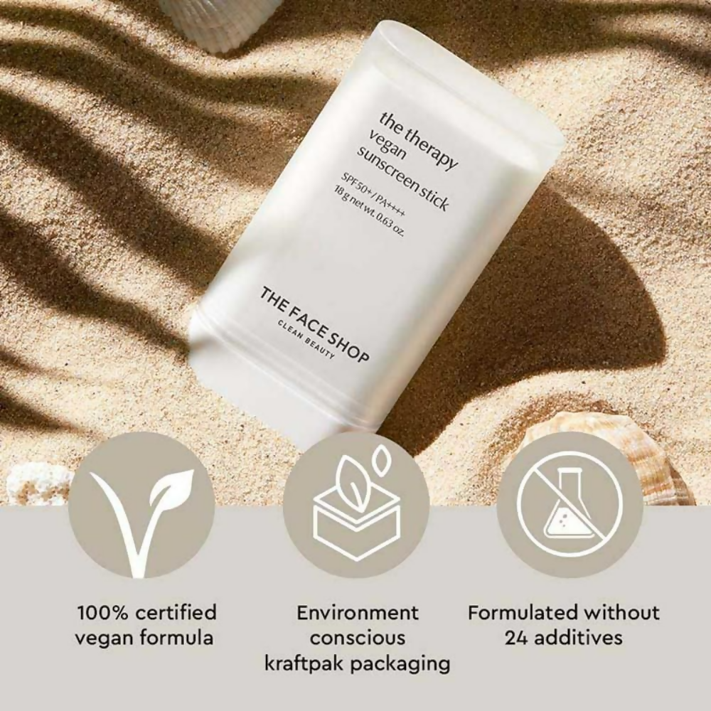 The Face Shop The Therapy Sunscreen Stick SPF50+ PA++++ | Grocsy