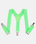 Manet Boys Solid Suspenders - Green | Grocsy