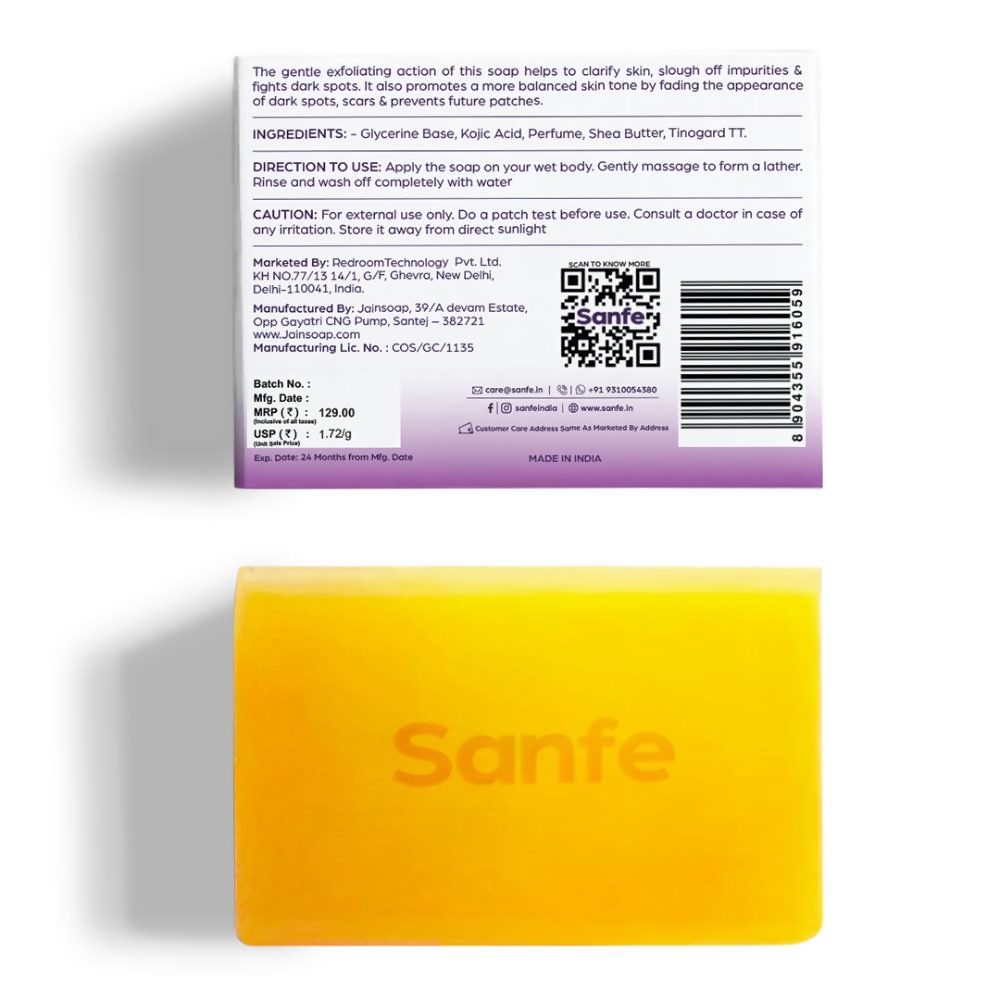 Sanfe Dark Spots Brightening Syndet Soap | Grocsy