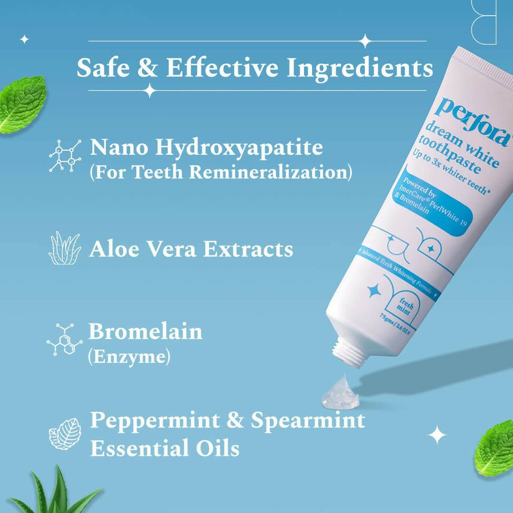 Perfora Whitening Toothpaste - Fresh Mint | Grocsy