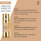 Lambre Classic Make-Up Matting Foundation (01 Natural Shade) | Grocsy