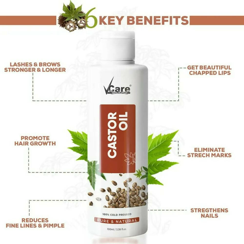 VCare Castor Oil For Hair | Grocsy