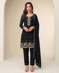 KC Bollywood Style Black Georgette Suit For Women | Grocsy