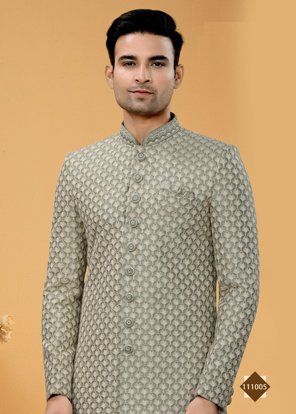 Joban Fashion Men's grey Super 66 Plain Kurta Pyjama set | Grocsy