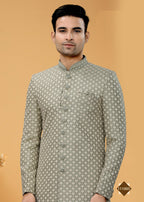 Joban Fashion Men's grey Super 66 Plain Kurta Pyjama set | Grocsy