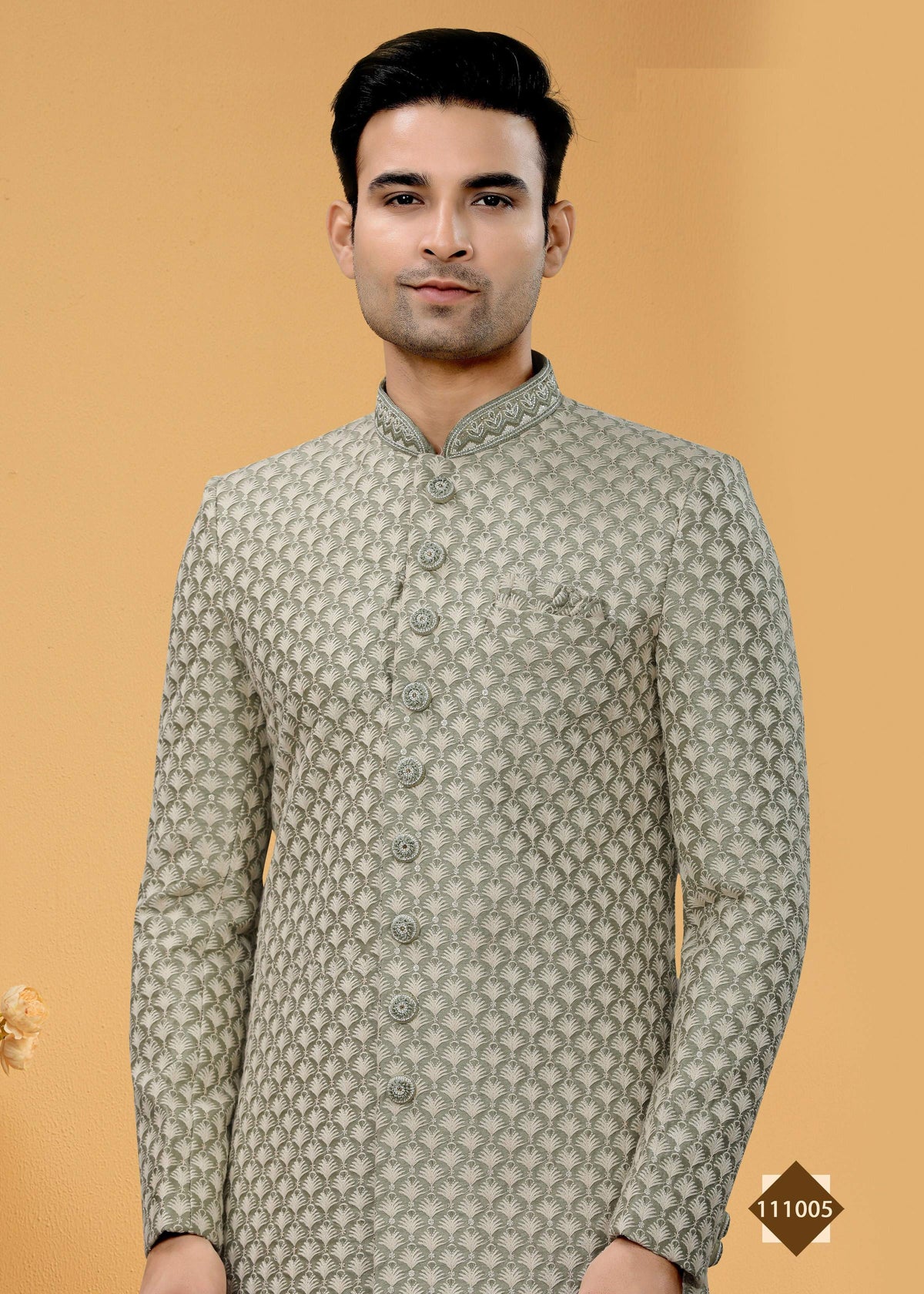 Joban Fashion Men's grey Super 66 Plain Kurta Pyjama set | Grocsy