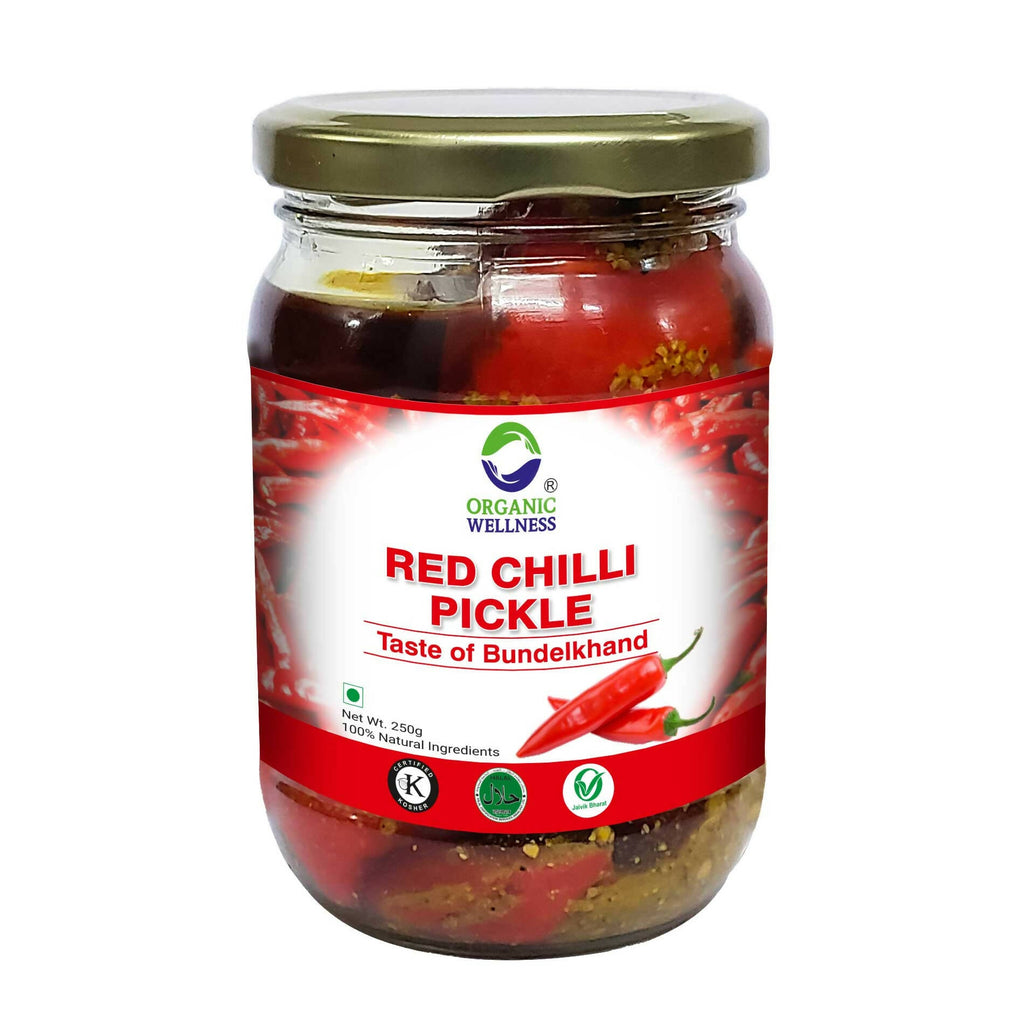 Organic Wellness Red Chilli Pickle | Grocsy