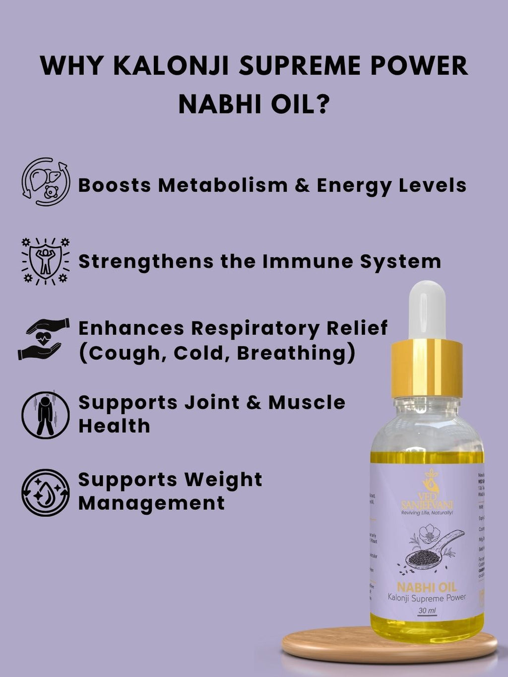 Ved Sanjeevani Kalonji Supreme Nabhi Oil | Grocsy