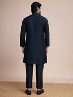 Vastranavya Traditional Festival Wear Pure Silk Thread & Sequence Embroidered Work Kurta | Grocsy