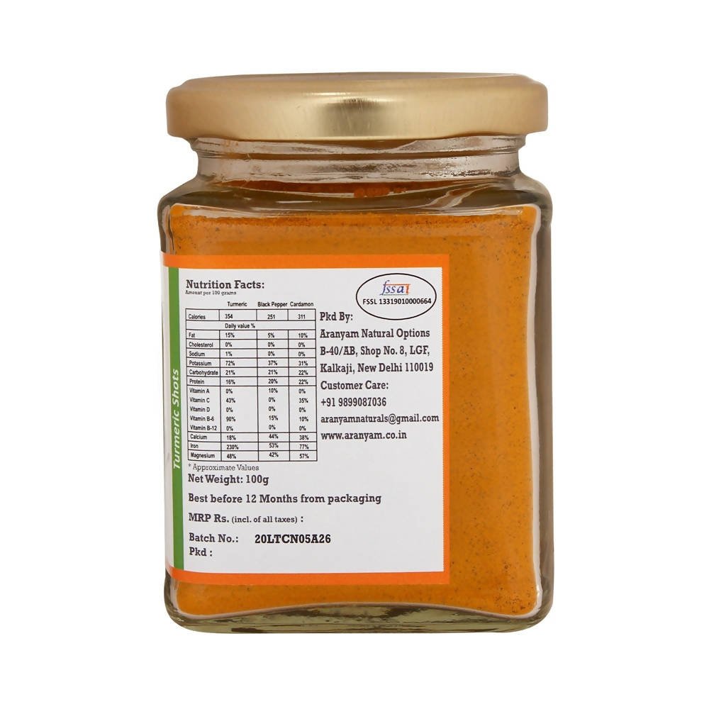 Aranyam Lakadong Turmeric Black Pepper & Cardamon | Grocsy