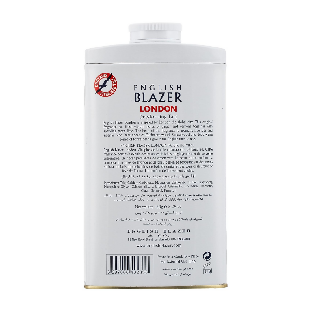 English blazer London Deodorizing Talc | Grocsy