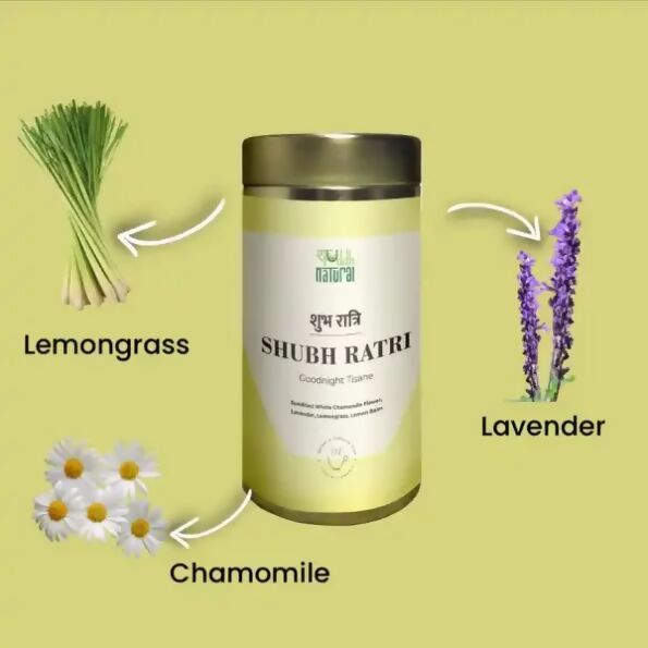Shuddh Natural Goodnight Sleep Anxiety Relief Shubh Raatri Floral Tisane | Grocsy