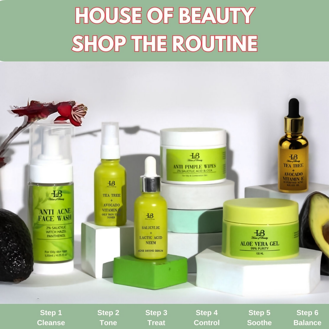 House of Beauty Anti Pimple Wipes | Grocsy