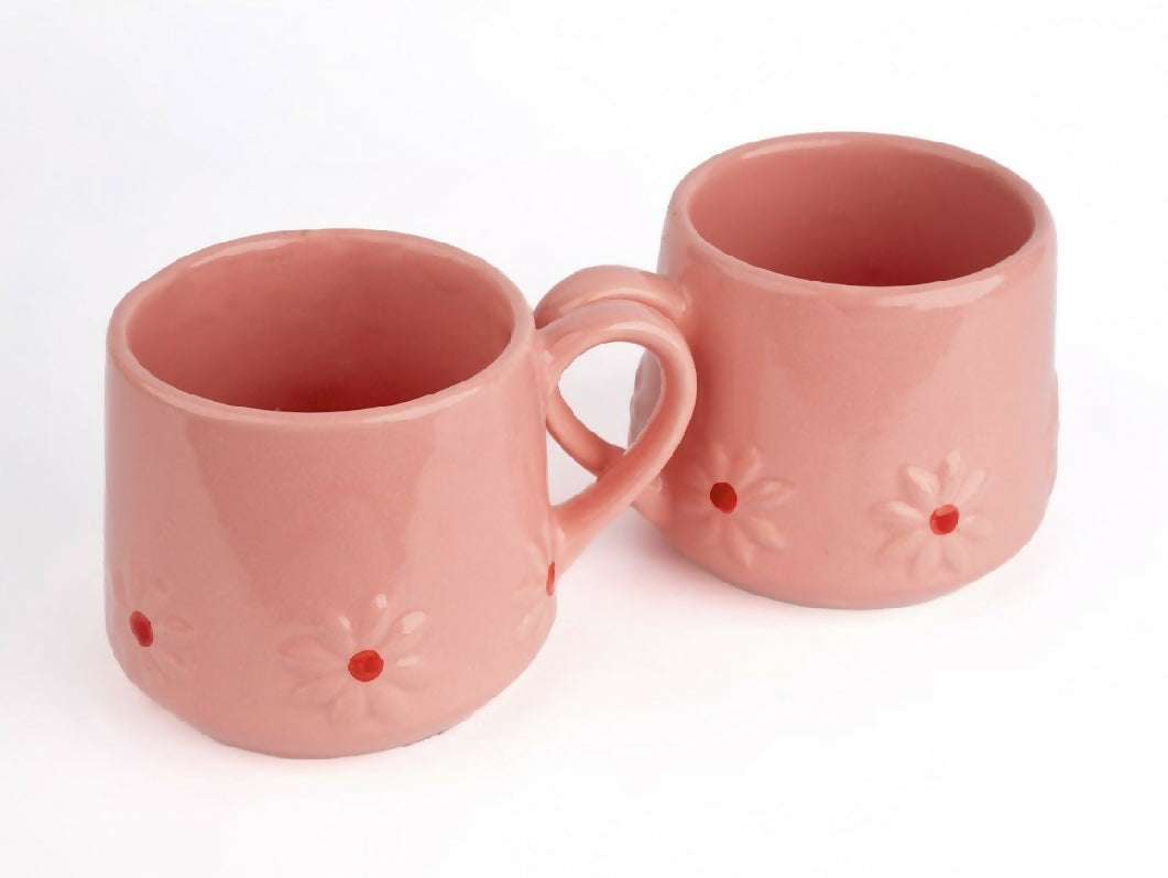 Simply Soho Daisy Day Mugs- Set Of 2 | Grocsy