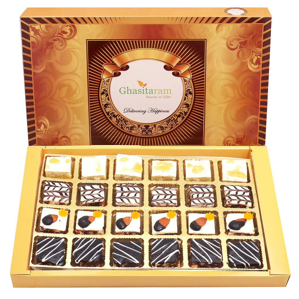Ghasitaram Assorted Chocolate Dryfruit Delight Sweets | Grocsy