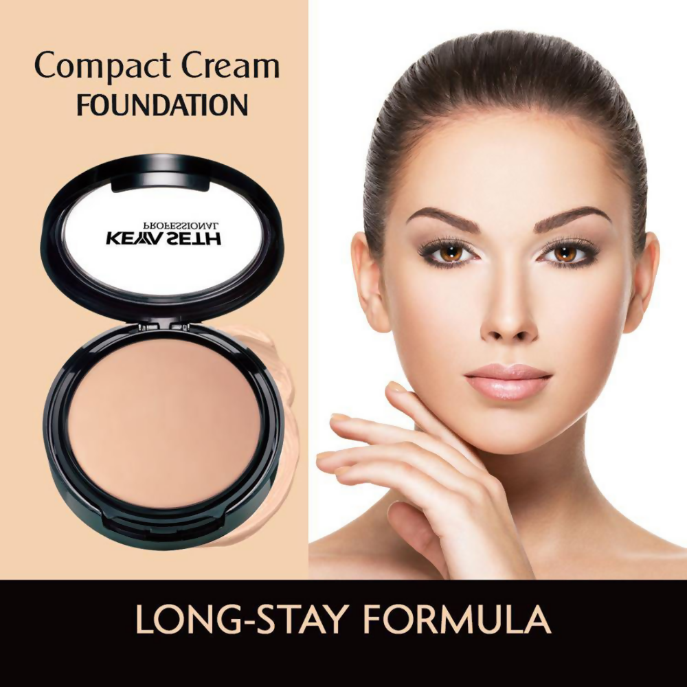 Keya Seth Aromatherapy Professional Compact Cream Foundation - Shade 5 | Grocsy