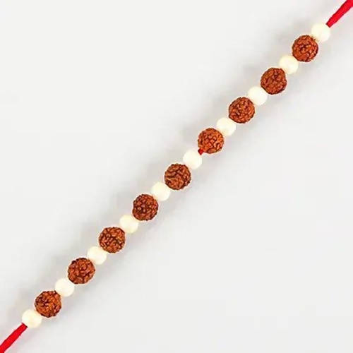 Rudraksha Elite Rakhi & Almonds Jar | Grocsy