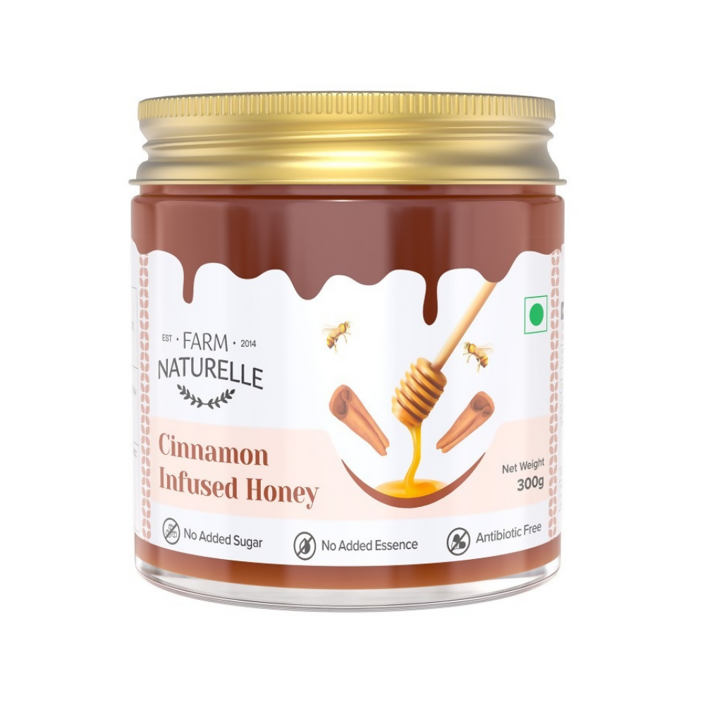 Farm Naturelle Cinnamon Infused Honey - 100% Pure and Natural | Grocsy