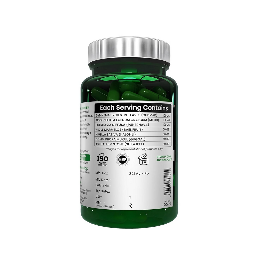 Sheopal's Herbal Diabdex Diabetes Capsules | Grocsy