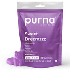 Purna Gummies Melatonin Wild Berry Flavour Gummies for Sleep Well & Reduced Stress | Grocsy