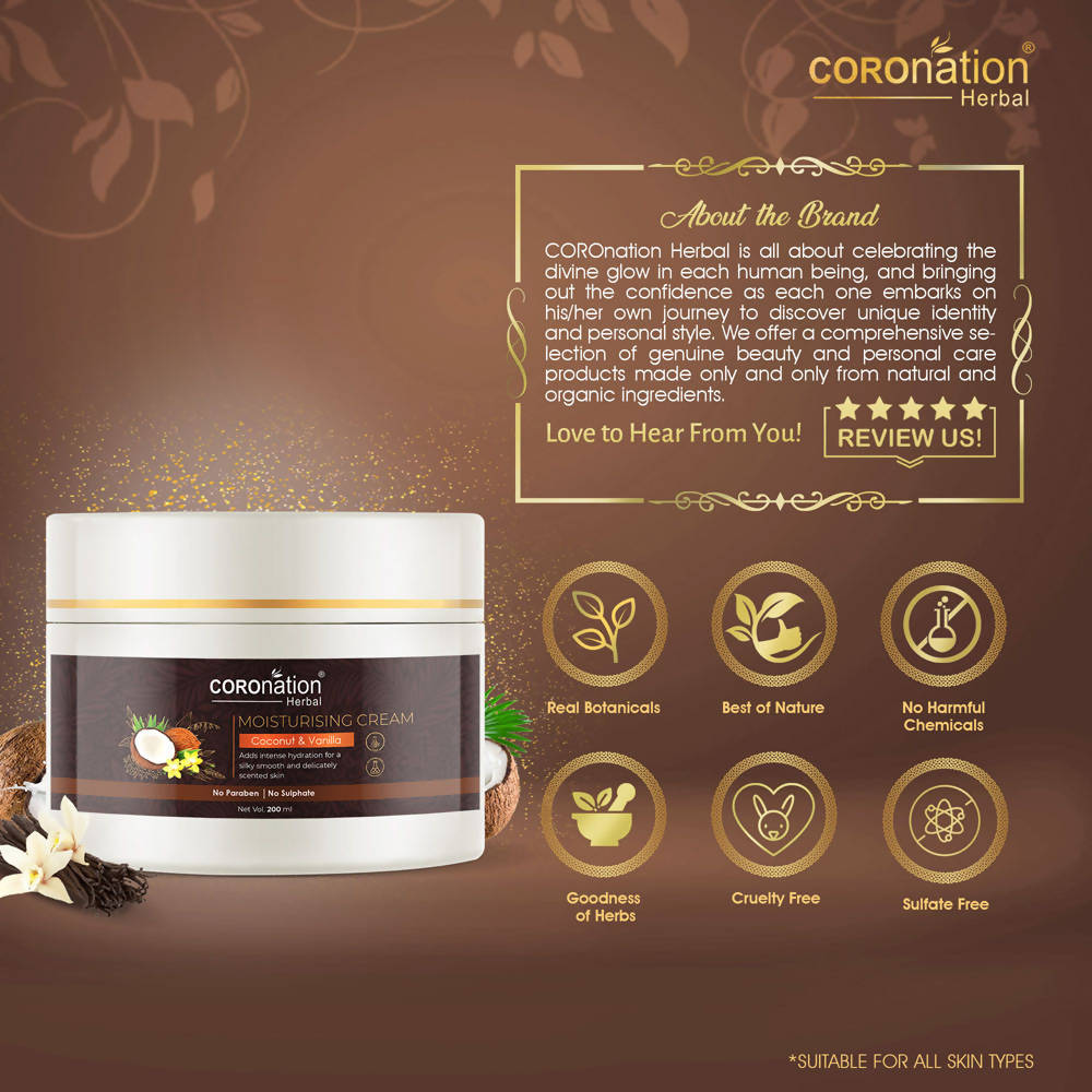 Coronation Herbal Coconut and Vanilla Moisturizing Cream | Grocsy