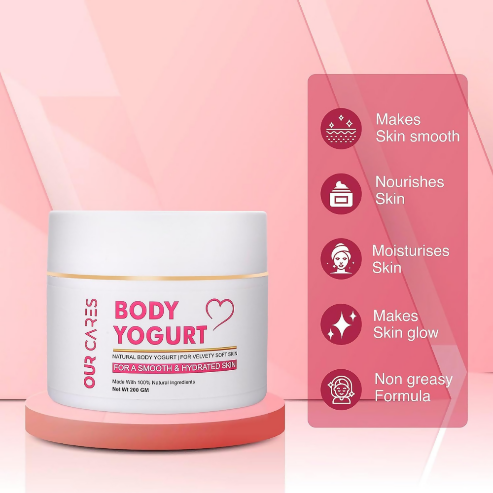 Our Cares Body Yogurt Cream for Instant Hydration & Moisturization | Grocsy