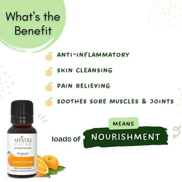 Mystiq Living Originals Sweet Orange Essential Oil | Grocsy