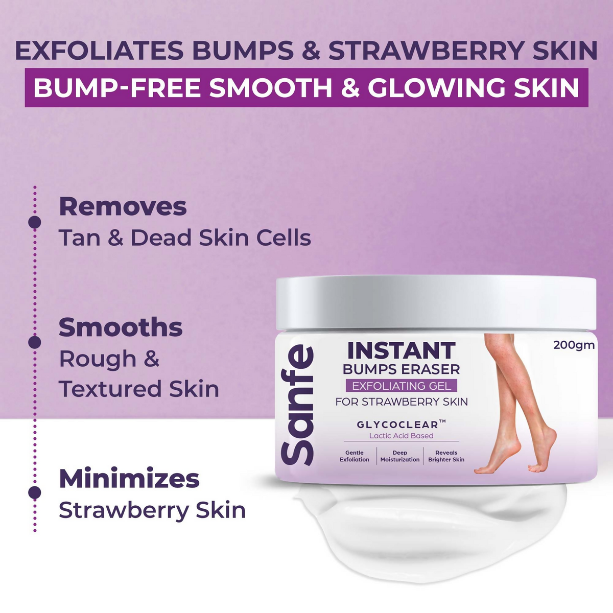Sanfe Instant Bumps Eraser Exfoliating Gel | Grocsy