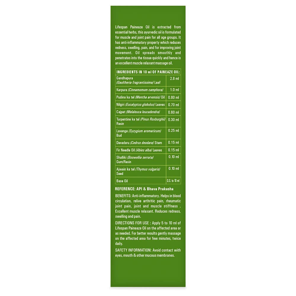 LifeSpan Paineaze Oil | Grocsy