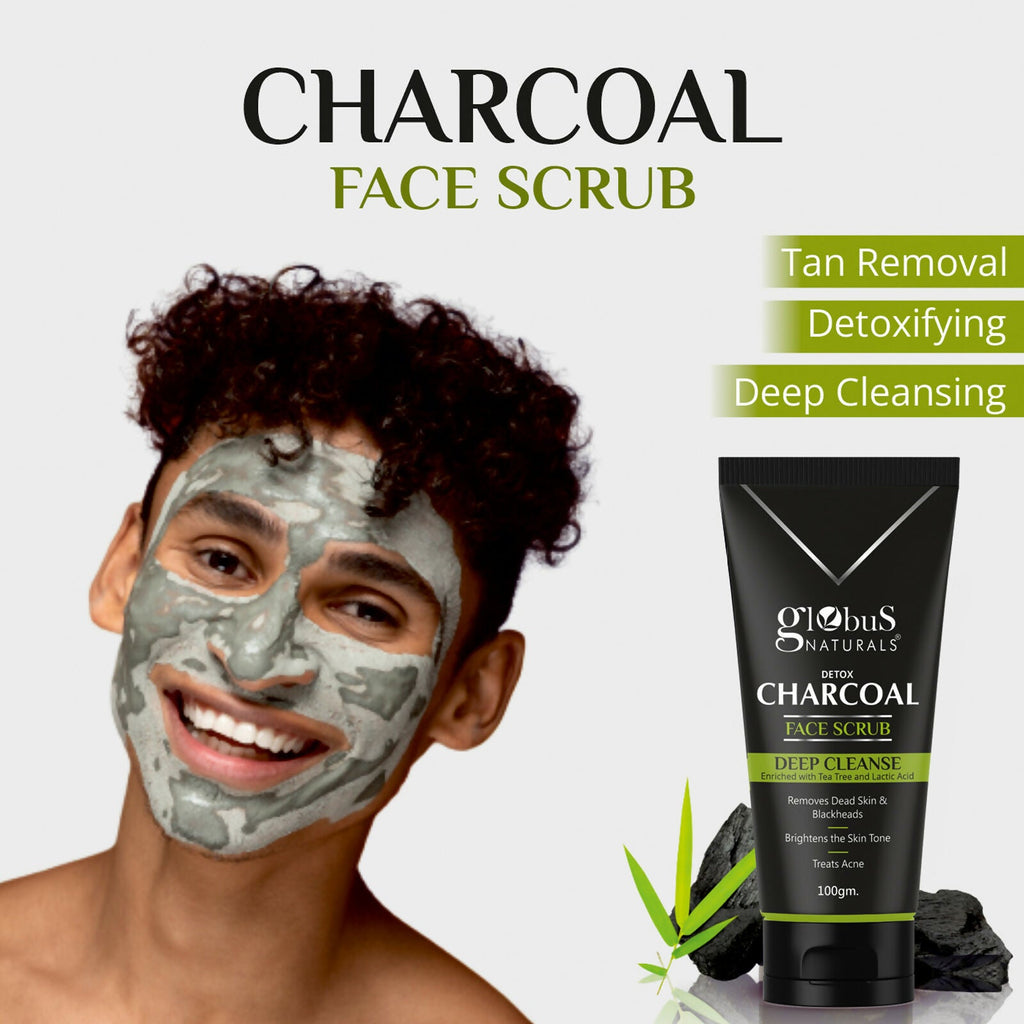 Globus Naturals Charcoal Scrub | Grocsy