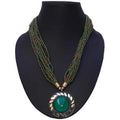 MS Fashion India Latest Design Green Color Necklace For Women | Grocsy
