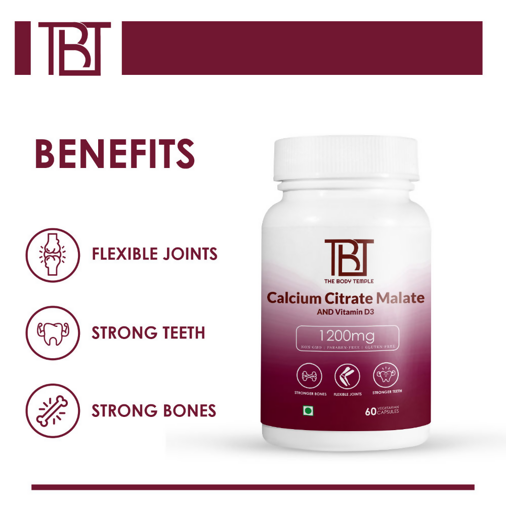 The Body Temple Calcium Citrate Malate Capsules | Grocsy