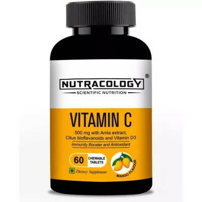 Nutracology Vitamin C 500mg Immunity Booster, Glowing Skin Tablets | Grocsy