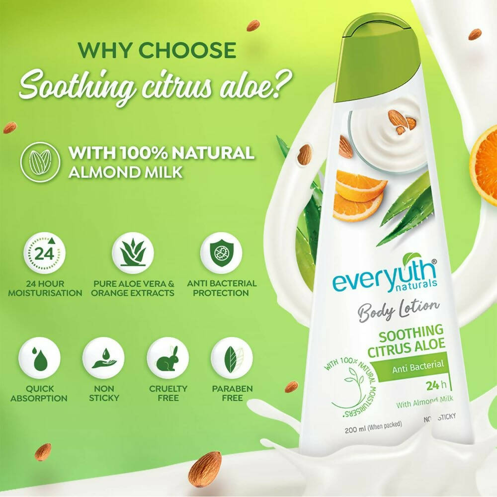 Everyuth Naturals Body Lotion Soothings Citrus Aloe | Grocsy