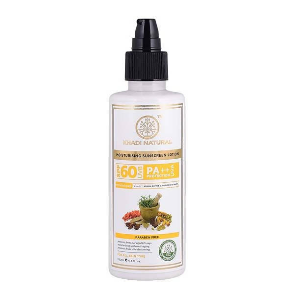 Khadi Natural Moisturising Sunscreen Lotion SPF 60 | Grocsy
