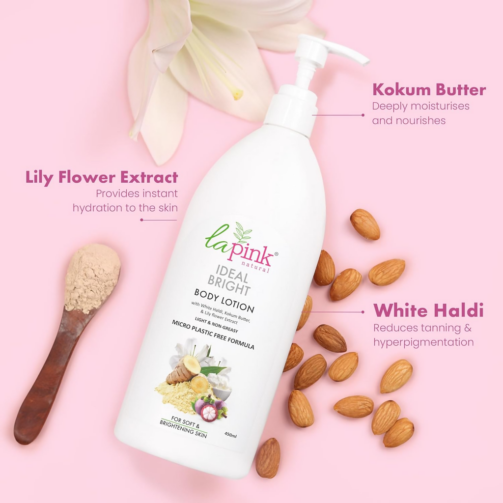 La Pink Ideal Bright Body Lotion With White Haldi | Grocsy